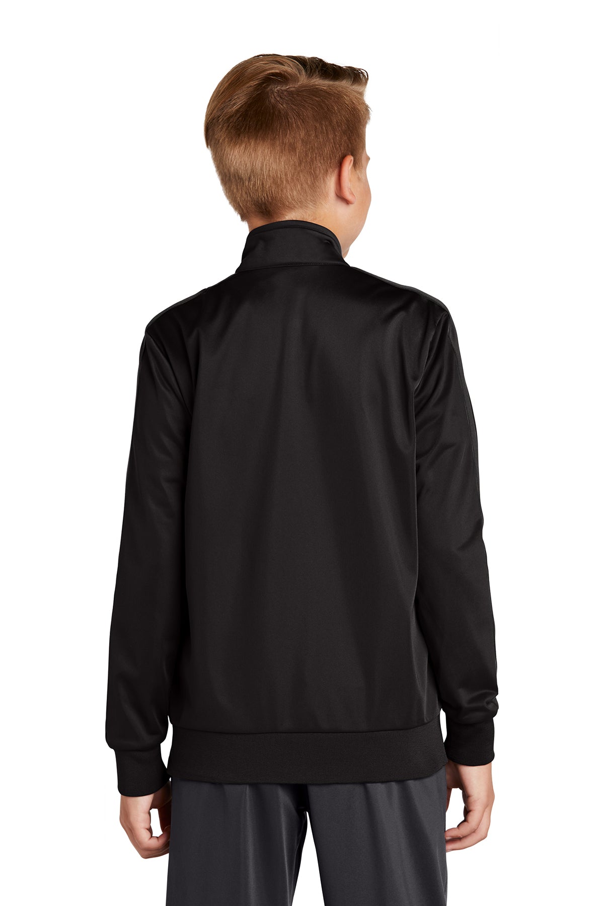 Sport-Tek Youth Tricot Sleeve Stripe Track Jacket
