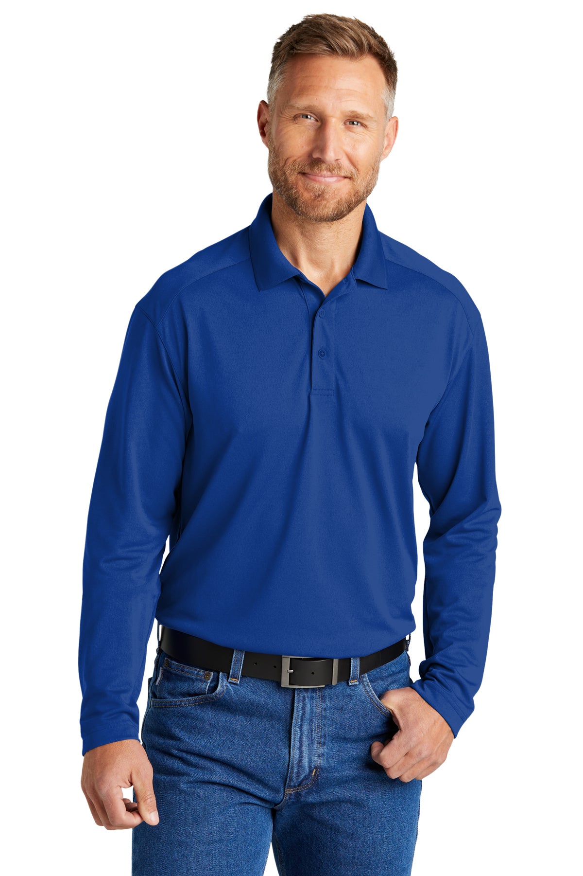 CornerStone Select Lightweight Snag-Proof Long Sleeve Polo - ASF Promotions