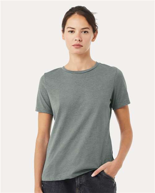 Bella + Canvas - Women’s Relaxed Fit Heather CVC Tee - 6400CVC - ASF Pomotions