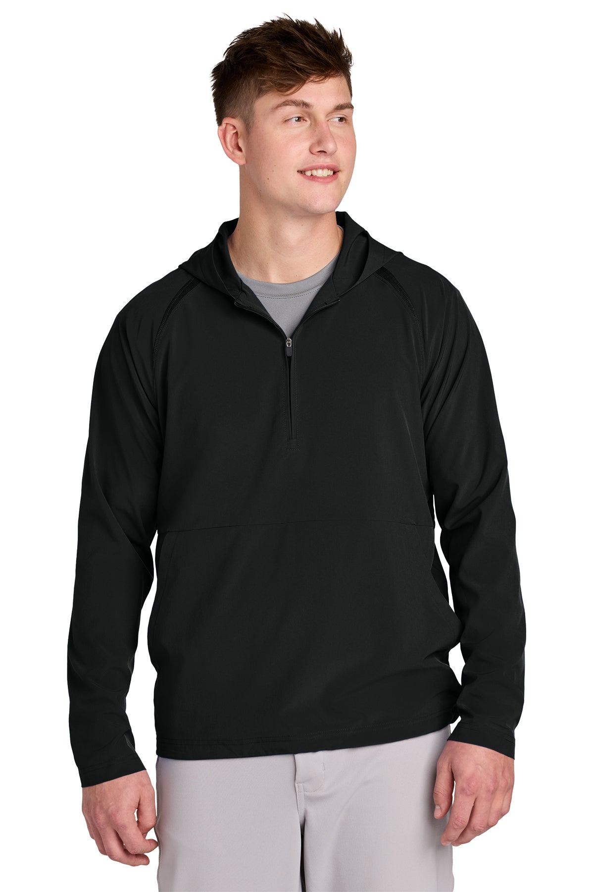 Sport-Tek Repeat 1/2-Zip Long Sleeve Hooded Jacket - ASF Pomotions