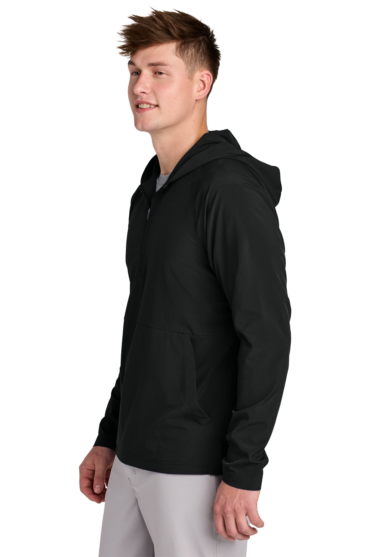 Sport-Tek Repeat 1/2-Zip Long Sleeve Hooded Jacket - ASF Pomotions