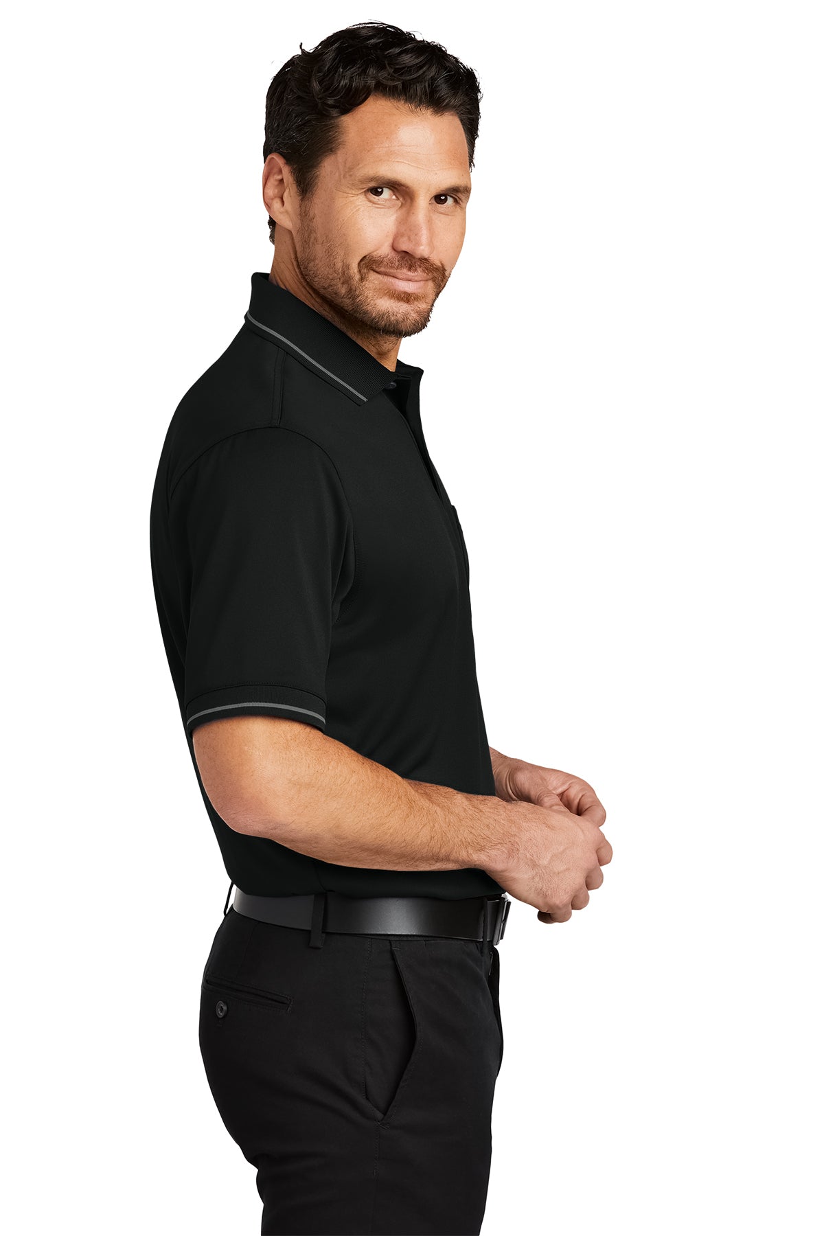 CornerStone Select Snag-Proof Tipped Pocket Polo