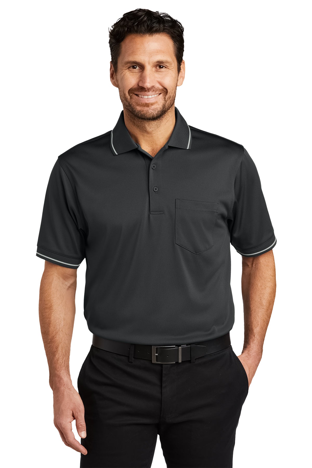 CornerStone Select Snag-Proof Tipped Pocket Polo