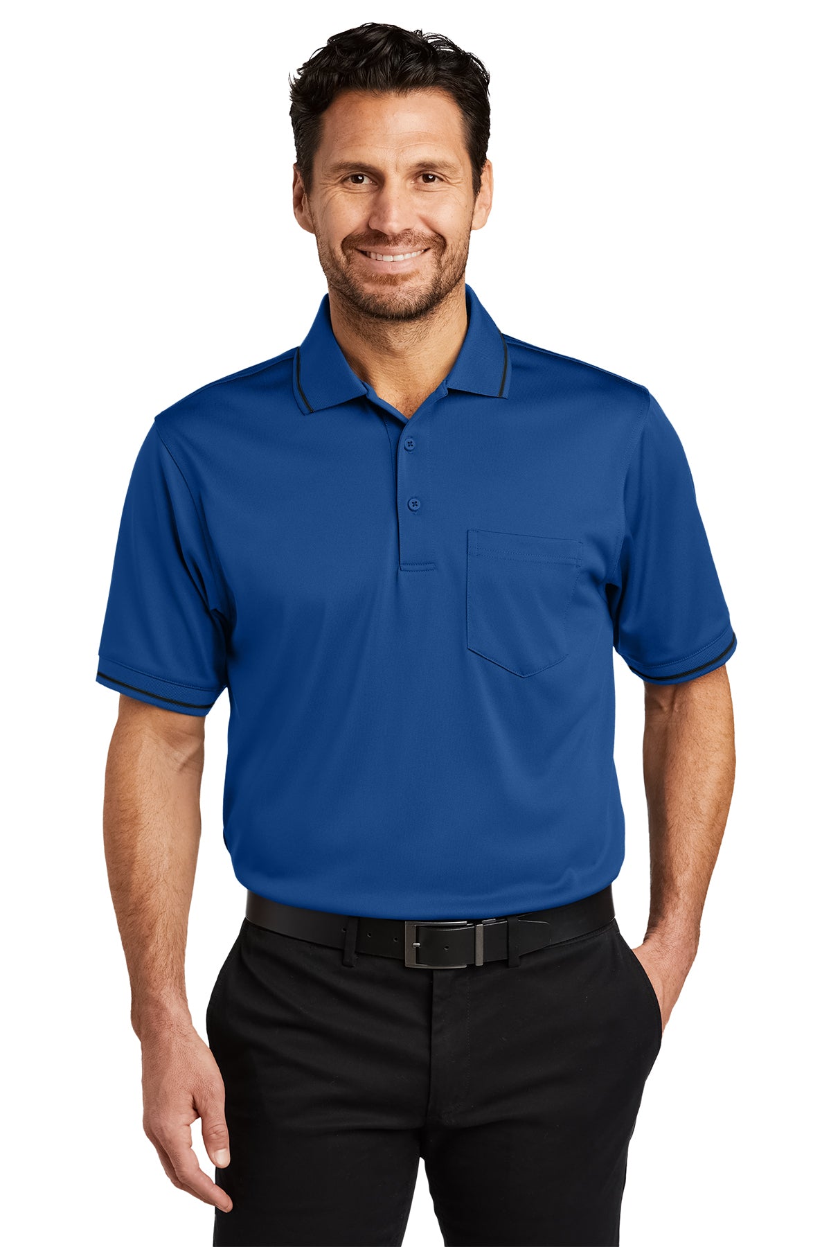 CornerStone Select Snag-Proof Tipped Pocket Polo - ASF Promotions