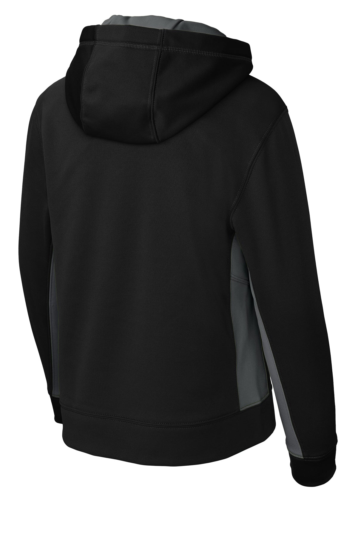 Sport-Tek Youth Sport-Wick Fleece Colorblock Hooded Pullover