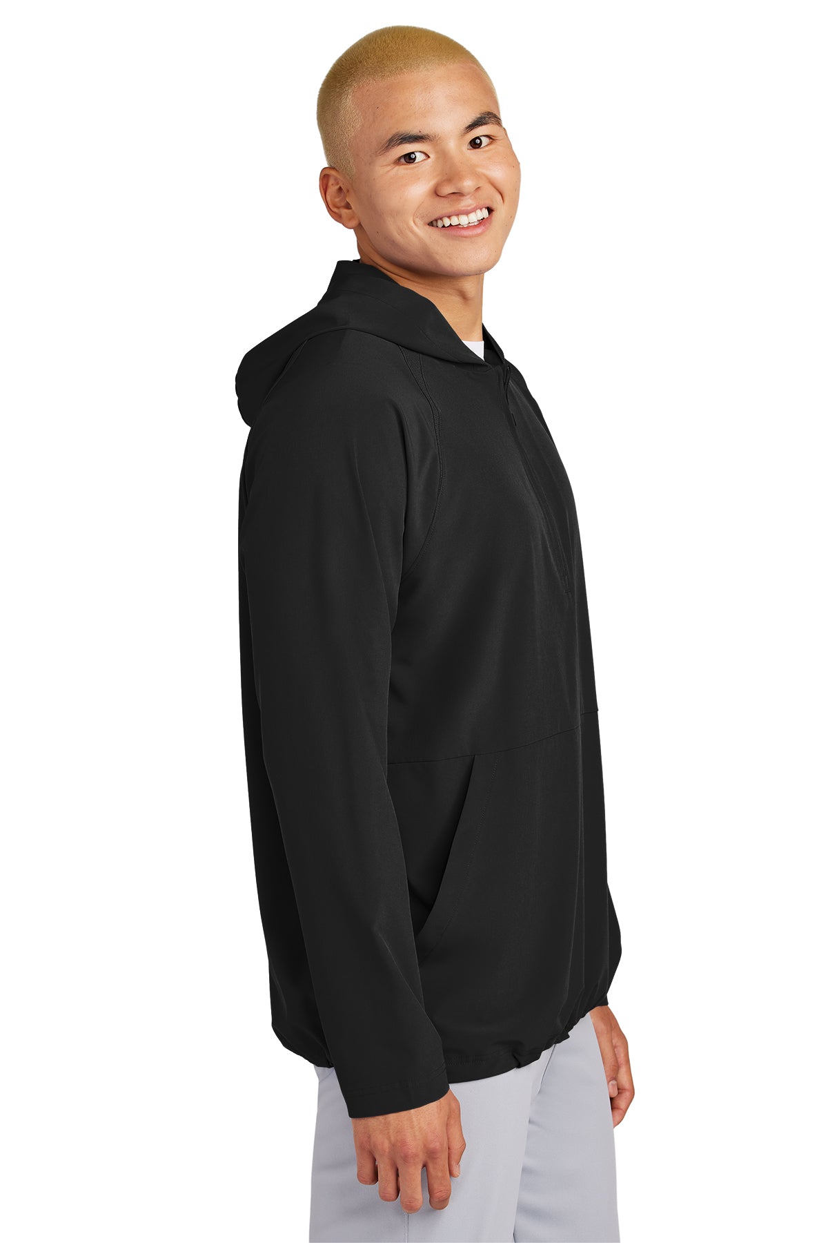 Sport-Tek Repeat 1/2-Zip Long Sleeve Hooded Jacket - ASF Pomotions