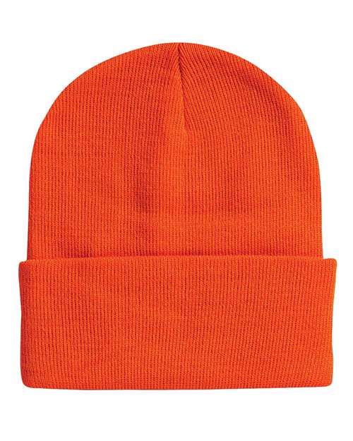 Sportsman - 12" Solid Cuffed Beanie - SP12 - ASF Pomotions