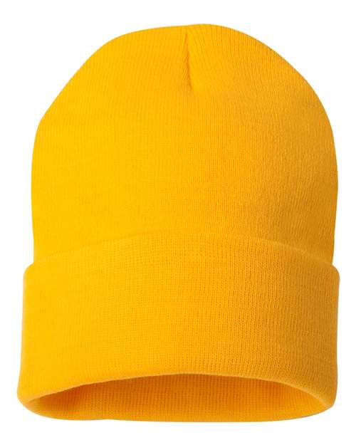 Sportsman - 12" Solid Cuffed Beanie - SP12 - ASF Pomotions