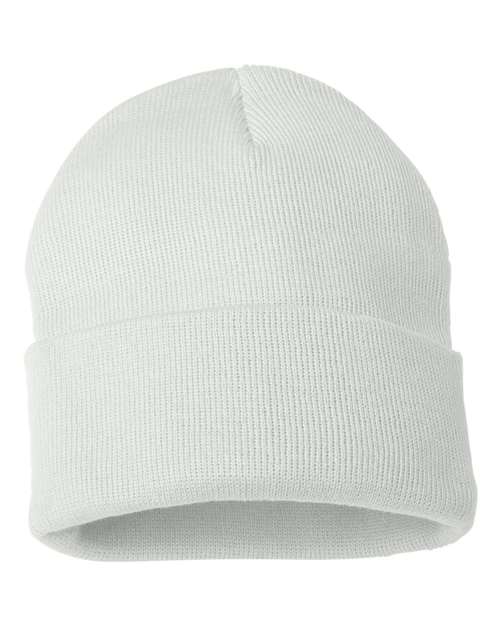Sportsman - 12" Solid Cuffed Beanie - SP12 - ASF Pomotions