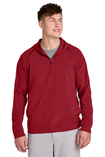 Sport-Tek Repeat 1/2-Zip Long Sleeve Hooded Jacket - ASF Pomotions