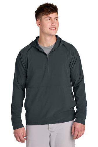 Sport-Tek Repeat 1/2-Zip Long Sleeve Hooded Jacket - ASF Pomotions