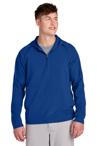 Sport-Tek Repeat 1/2-Zip Long Sleeve Hooded Jacket - ASF Pomotions