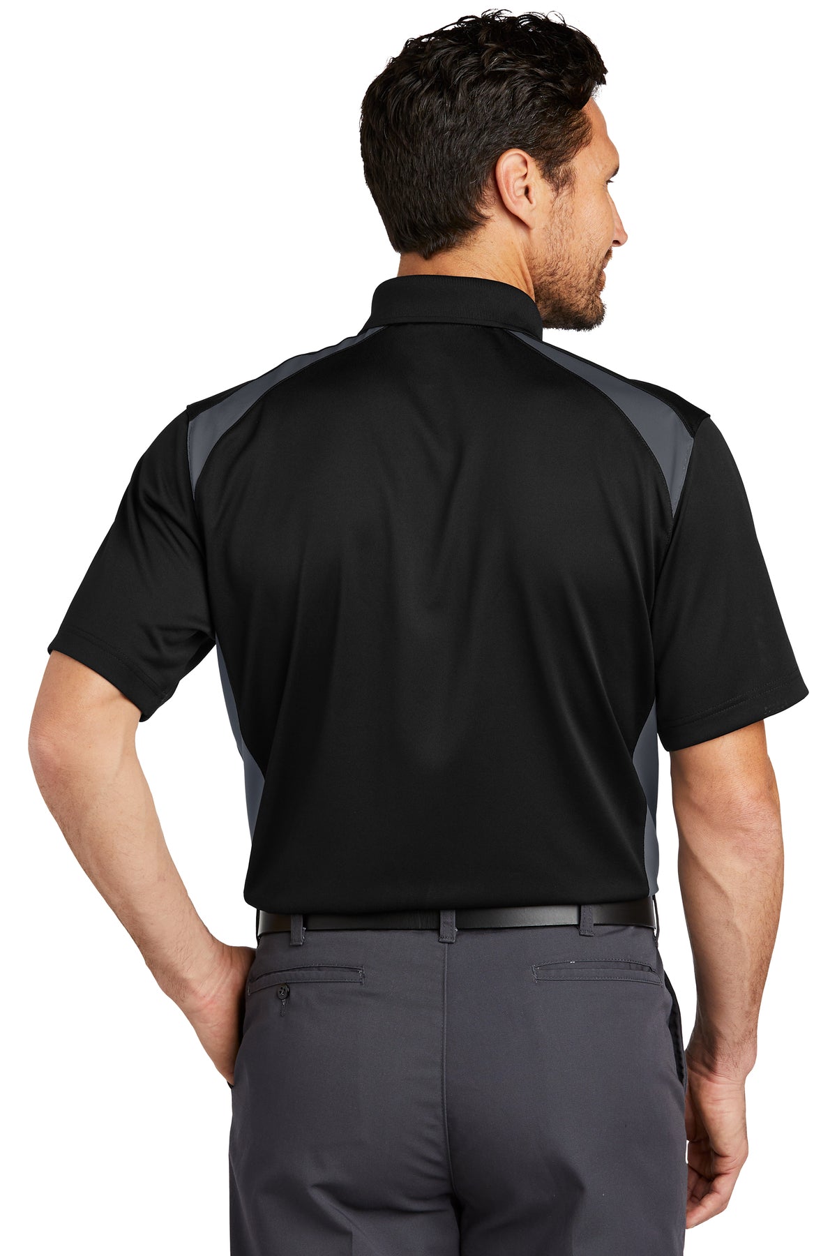 CornerStone Select Snag-Proof Two Way Colorblock Pocket Polo