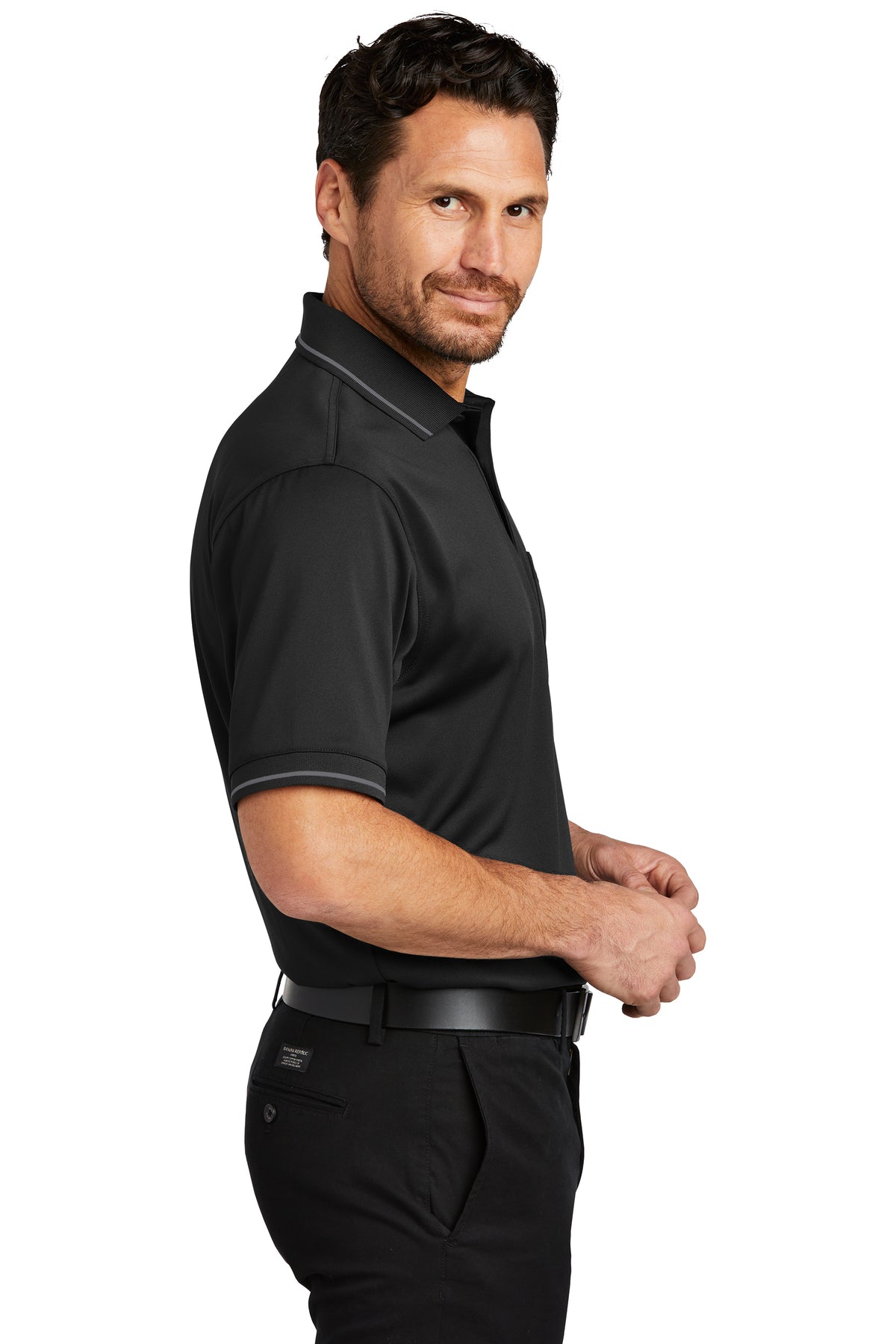 CornerStone Select Snag-Proof Tipped Pocket Polo
