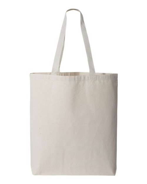 Q-Tees - 11L Canvas Tote with Contrast-Color Handles - Q4400 - ASF Pomotions