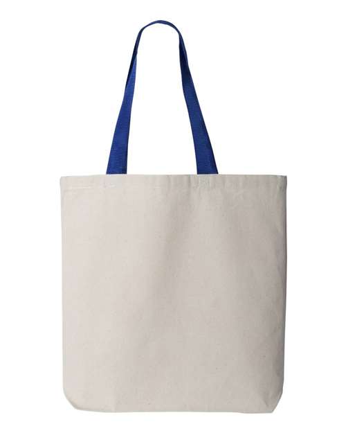 Q-Tees - 11L Canvas Tote with Contrast-Color Handles - Q4400 - ASF Pomotions
