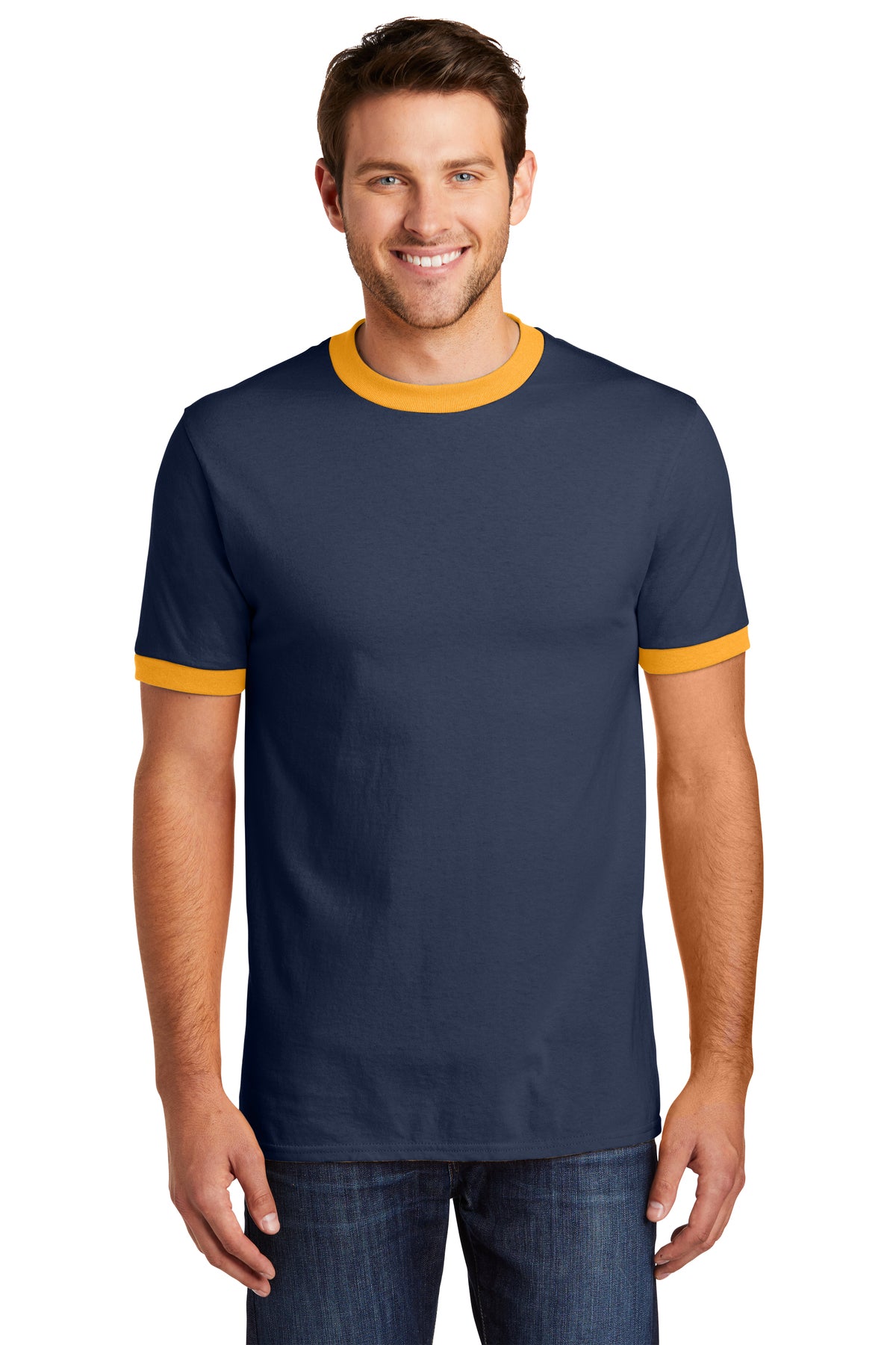 Port & Company Core Cotton Ringer T-Shirt
