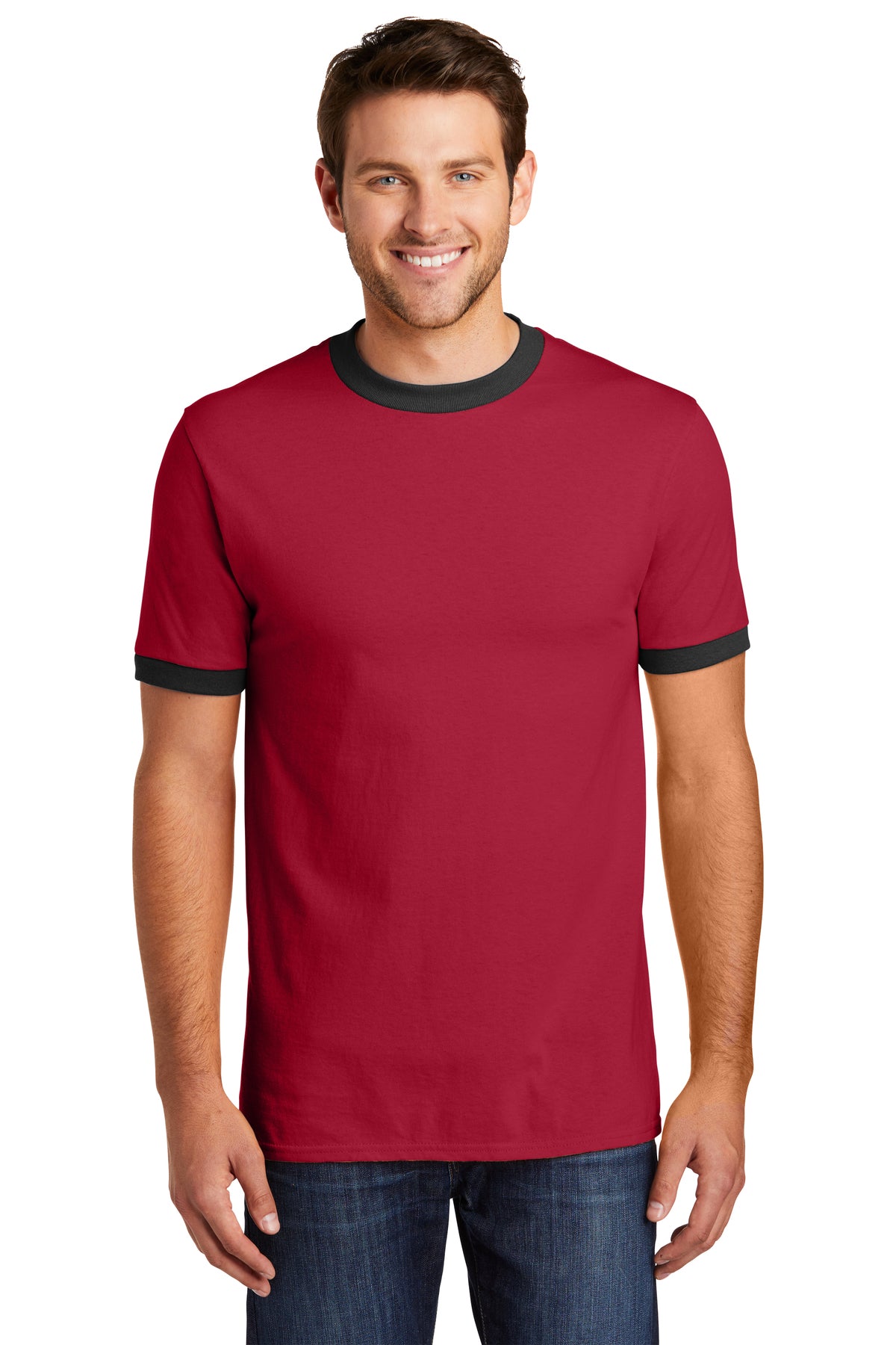 Port & Company Core Cotton Ringer T-Shirt