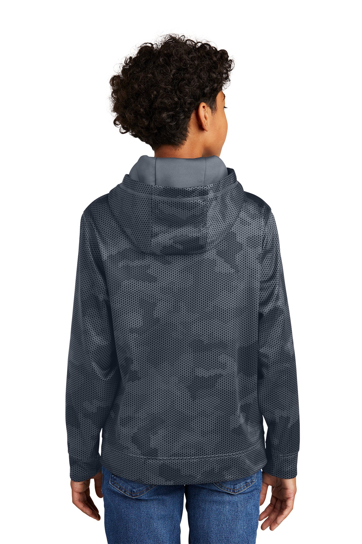 Sport-Tek Youth Sport-Wick CamoHex Fleece Hooded Pullover