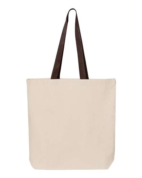 Q-Tees - 11L Canvas Tote with Contrast-Color Handles - Q4400 - ASF Pomotions