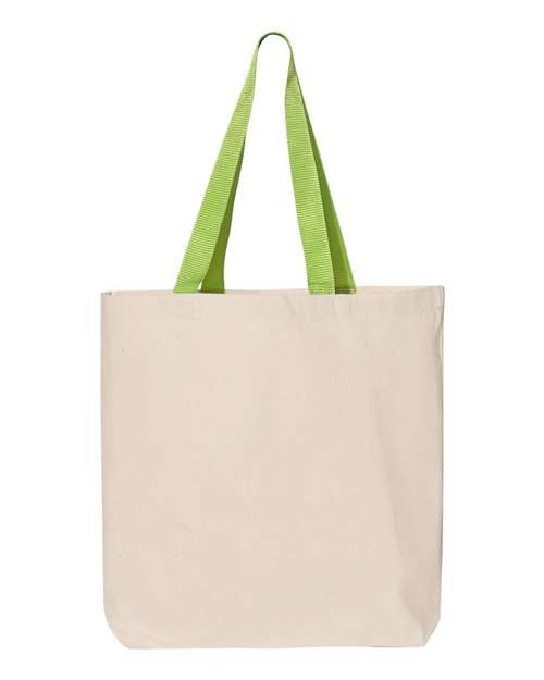 Q-Tees - 11L Canvas Tote with Contrast-Color Handles - Q4400 - ASF Pomotions
