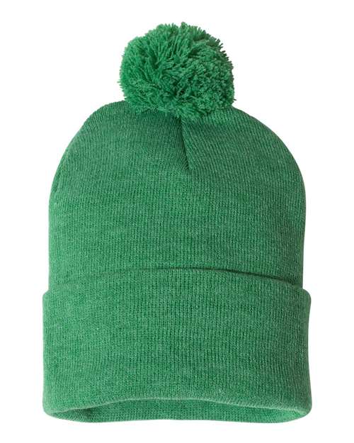 Sportsman - 12" Pom-Pom Cuffed Beanie - SP15 - ASF Pomotions