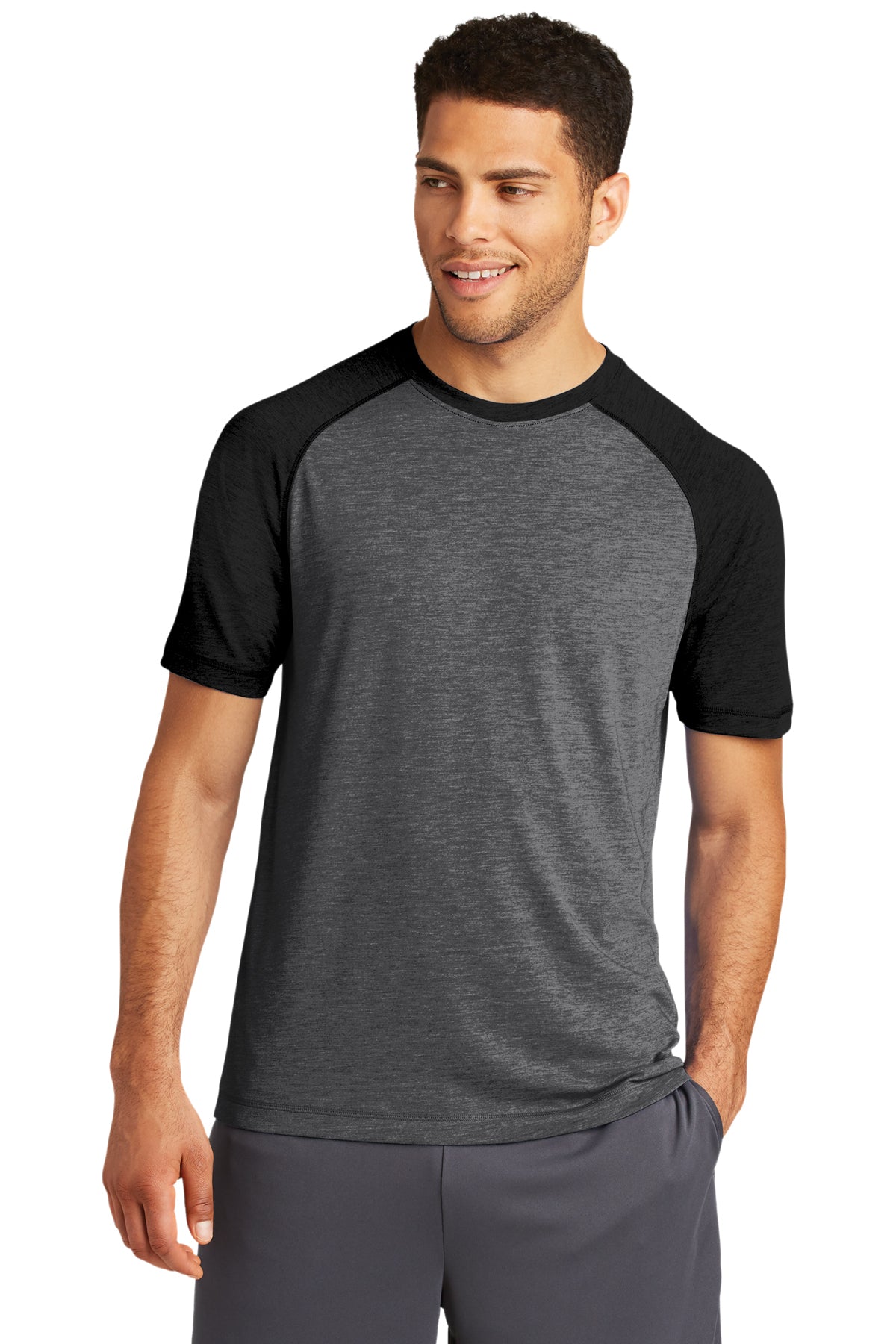 Sport-Tek PosiCharge Tri-Blend Wicking Raglan T-Shirt