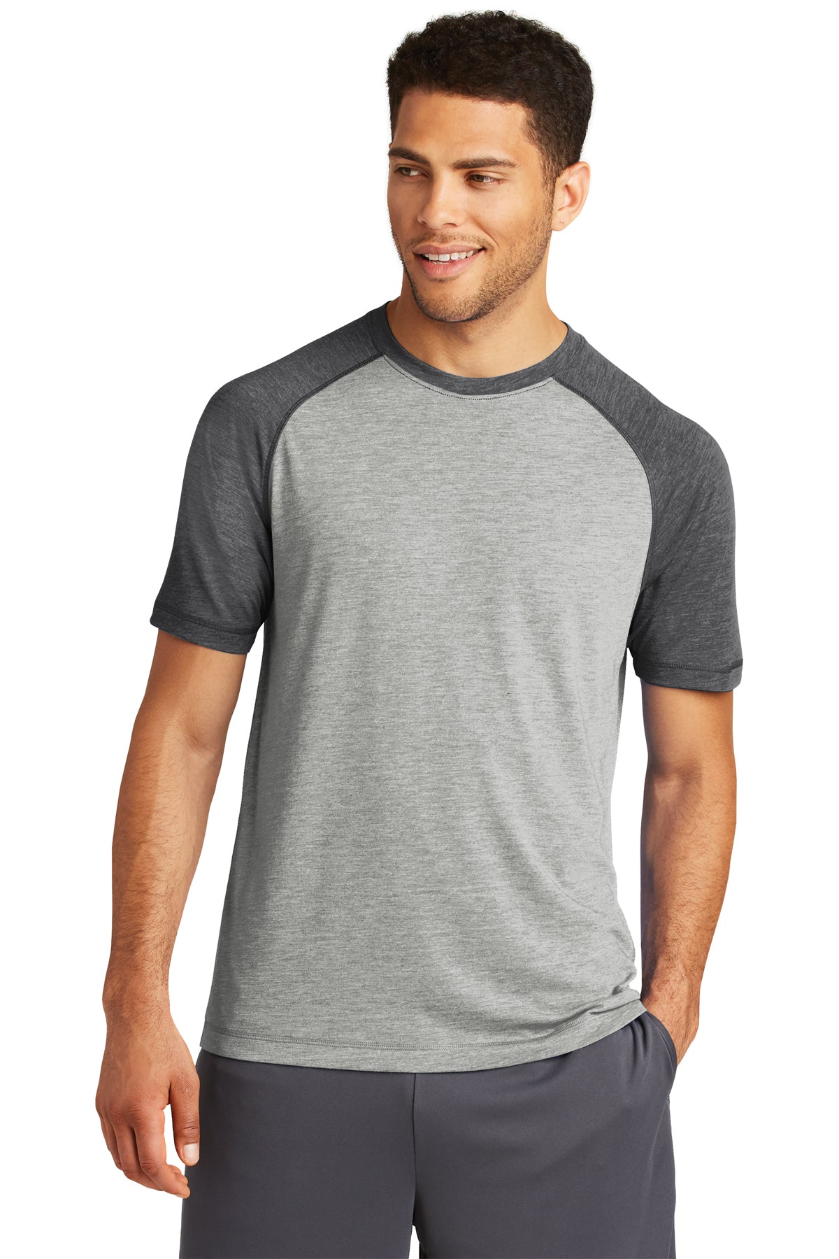 Sport-Tek PosiCharge Tri-Blend Wicking Raglan T-Shirt