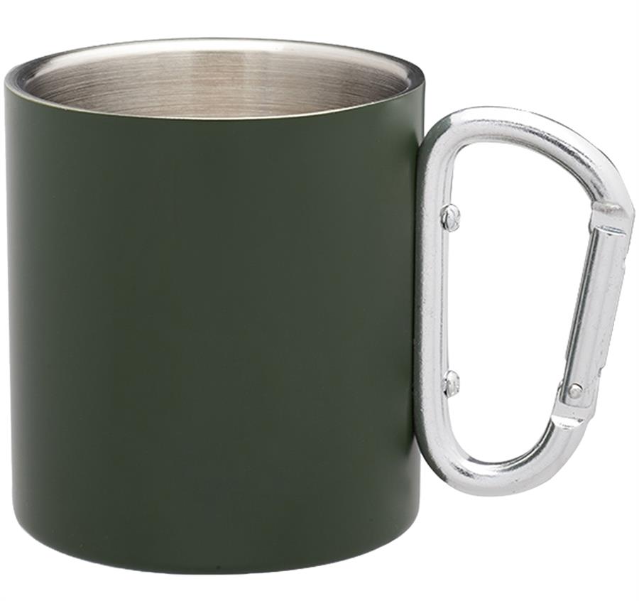 Carabiner Handle Stainless Steel Mugs - 10 oz - ASF Pomotions