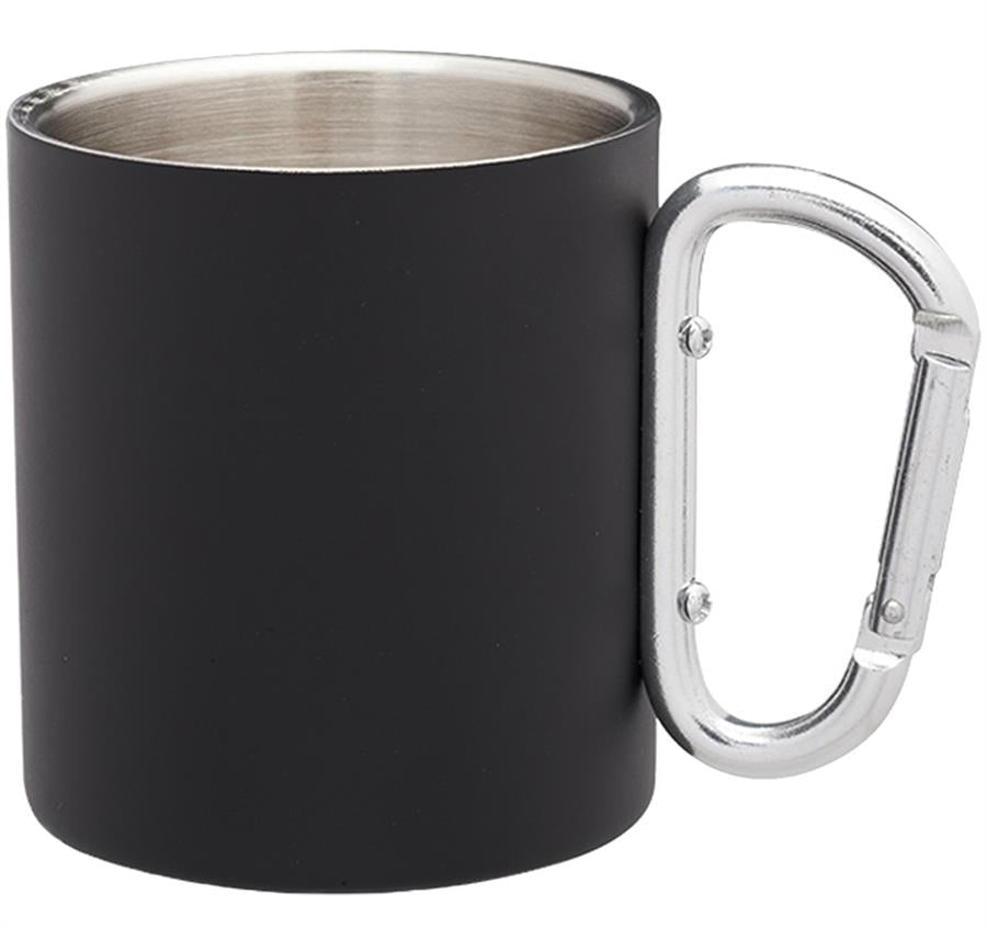 Carabiner Handle Stainless Steel Mugs - 10 oz - ASF Pomotions