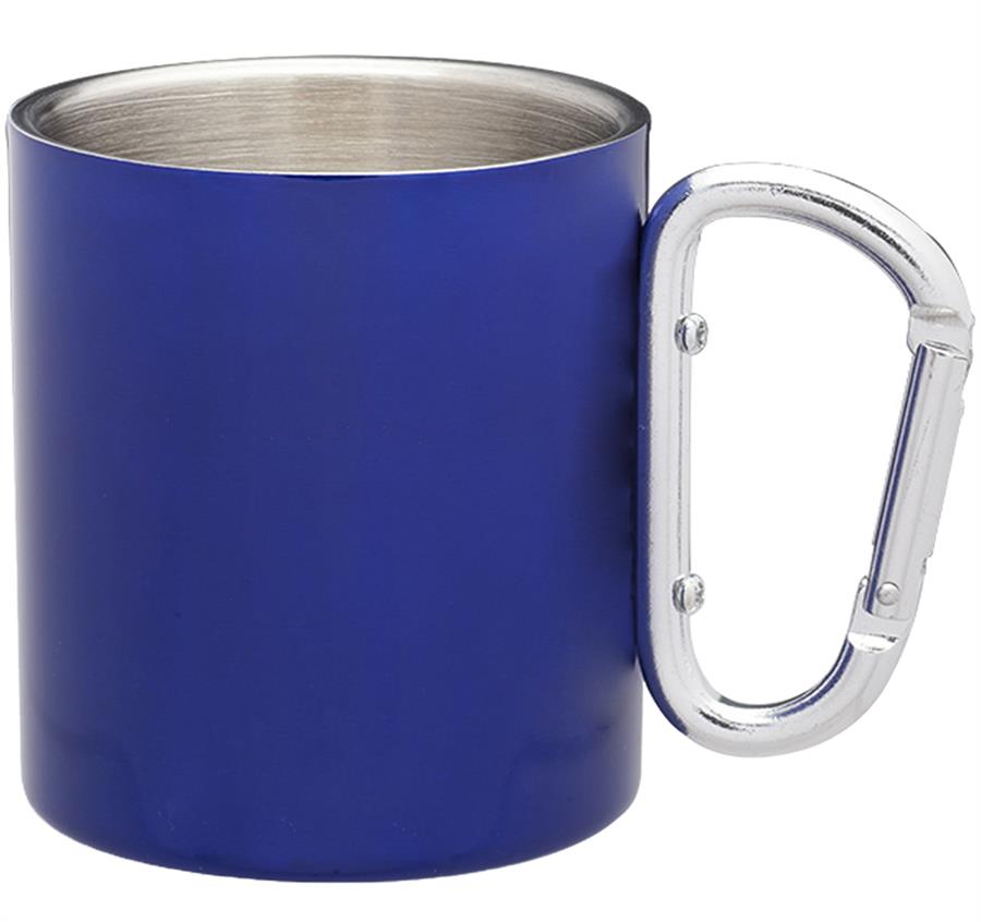 Carabiner Handle Stainless Steel Mugs - 10 oz - ASF Pomotions