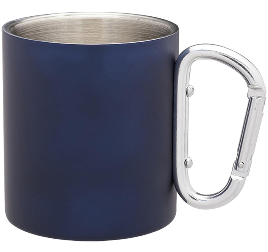 Carabiner Handle Stainless Steel Mugs - 10 oz - ASF Pomotions