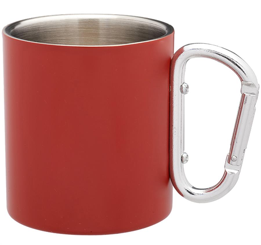 Carabiner Handle Stainless Steel Mugs - 10 oz - ASF Pomotions