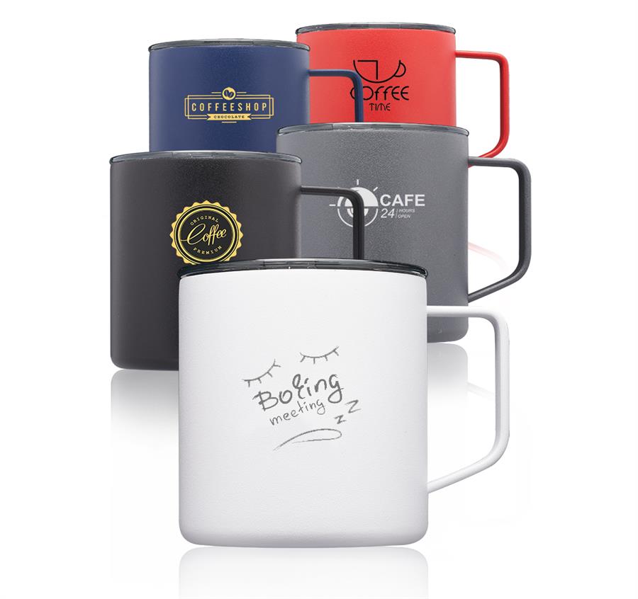 Kenai Powder Coated Travel Mugs - 13.5 oz - ASF Pomotions
