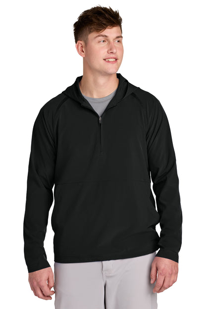 Sport-Tek Repeat 1/2-Zip Long Sleeve Hooded Jacket - ASF Pomotions