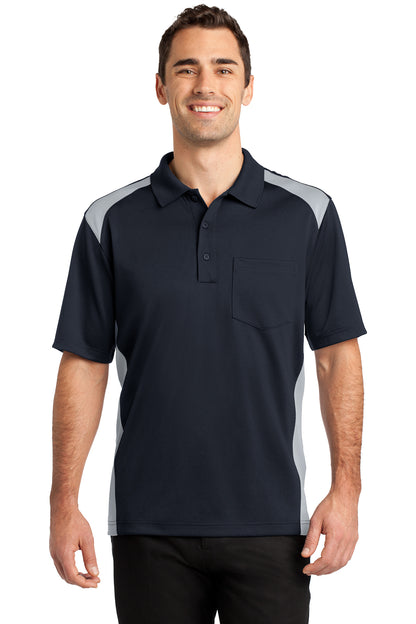 CornerStone Select Snag-Proof Two Way Colorblock Pocket Polo - ASF Promotions