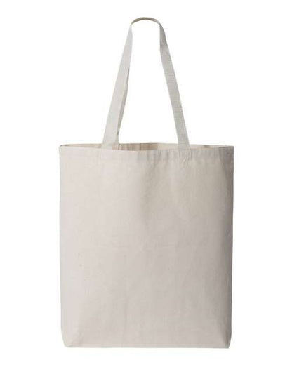 Q-Tees - 11L Canvas Tote with Contrast-Color Handles - Q4400 - ASF Pomotions