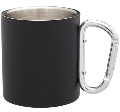Carabiner Handle Stainless Steel Mugs - 10 oz - ASF Pomotions
